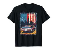 Muscle Car US Flag Shirt / Patriotic Car Design T-Shirt