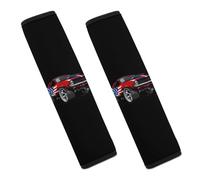 Muscle Car with Am-erican Flag Car Seat Belt Pads Cover Durable Seatbelt Shoulder Strap Car Accessories 2PCS