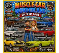 Muscle Car Wonderland Coloring Book