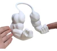 Muscle Cat Hulks Arms, 3D Printed Cat's Neck Arms with Muscle, Superhero Cosplay for Kitten Cat Birthday Party Supplies Halloween Costume Accessories(White)