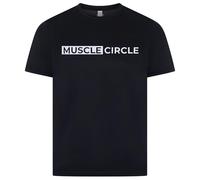 MUSCLE CIRCLE Mens Active Wear T Shirt - Gym T Shirts Men for Sports, Fitness (UK, Alpha, M, Regular, Regular, Black)