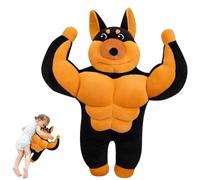 Muscle Dog Plush Cute Soft Flexible Animal, Stuffed Animals
