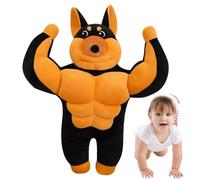 Muscle Dog Plush Soft Cute Stuffed Dog Dolls Flexible Plushes
