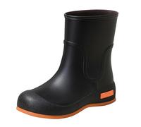 Muscle Fit Wellingtons Boots Ladies Women Wellies Fully Waterproof Snow Rain Muck Outdoor Mud Shoes Student Casual Fashion Outdoor Work Fishing Car Wash Kitchen Non Slip Rubber Water Shoes(Black,4.5)