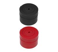 Muscle Floss Bands Multipurpose Fitness Band for Arms Legs Strength Training 2 Rolls Black Red, 208x5x1cm