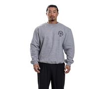 MUSCLE GYM Premium Pull Over Jumpers Top Mens Training Sweat Shirt MMA Boxing Gym Jumpers Black, Grey S-3XL (UK, Alpha, XXL, Regular, Regular, GREY WITH BLACK)