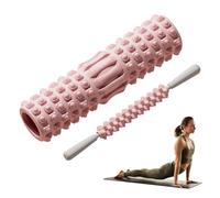 Muscle Massage Cylinder - Durable Exercise Tube, Deep Tissue Pressure Grid, Compact Travel Friendly Design, Easy Clean Material | Fitness for Athletes Shaping Relaxation Stretching Physical Th