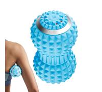 Muscle Massage Roller 17 x 9 cm - Vibrating Massage Ball | Electric Device for Cervical Relief | Trigger Point Yoga Fitness Gymnastics | Relax Body Silicone