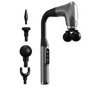Muscle Massager - Electric Double-Head Deep Tissue Massager | Curved Fascia Guņ With Extended Handle | Back Pounding Device Double-Headed Fascia Hammer For Shoulder Legs Spine Trapezius Men Women Sëni