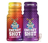 Muscle Moose Moose Juice Energy Shots Mixed Box Rainbow Candy and Grapetastic (12x60ml), 1 Units