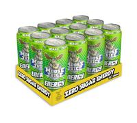 Muscle Moose Moose Juice Zero Sugar Energy Drink, Green Apple, 12 x 440 ml