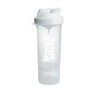 Muscle Moose Smartshake Slim Shaker Bottle, White, 500 ml