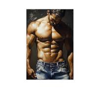 Muscle Nude Male Torso Poster Gay Art 1