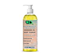 Muscle Recovery Massage Oil - Deep Tissue Body Oil for Relaxation, Pain Relief & Improved Circulation - Natural, Non-Greasy Blend for All Skin Types (250ml Pump)