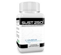 Muscle Research SUST 250, Testosterone Support Supplement, Capsules, 60 Count, Performance Enhancement, Muscle Growth, Fat Loss, with L-Arginine, Fenugreek Extract, Urtica Dioica Extract