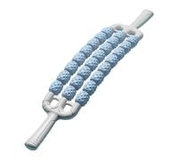 Muscle Roller Stick, 3 - Row Rollers Design for Fitness Enthusiasts, Runners,Manual Body Massager for Sore Muscles, Releasing Cramps, Back Tightness,Calf Soreness (Blue)