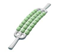 Muscle Roller Stick, 3 - Row Rollers Design for Fitness Enthusiasts, Runners,Manual Body Massager for Sore Muscles, Releasing Cramps, Back Tightness,Calf Soreness (Green)