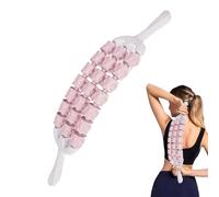 Muscle Roller Stick - Leg Massage Stick | Deep Tissue Three-Row Bendable Relaxation Tool for Calves, Arms, Back, Physical Recovery, Runners, Yoga, Athletes