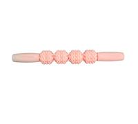 Muscle Roller Stick, Lymphatic Drainage Stainless Steel Relaxing Roller Massager Stick (Pink)