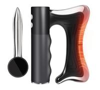 Muscle Scraper Tool -Electric Fascial Knife Massager Heating and Vibration,Handheld Deep Tissue Massager for Shoulder Neck Back Relex,Body Gua Sha Massage Tool