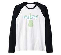 Muscle Shoals Alabama Guitar Design Raglan Baseball Tee