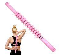 Muscle Therapy Massage Stick,Anti-Cellulite Massager Roller,360°Deep Body Massage Stick,Bendable Massage Tool for Legs, Back & Muscle Relaxation,Rehabilitation Training,Fitness Shaping (Pink)