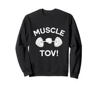 Muscle Tov Jewish Kosher Gym Fitness Sport Mazel Tov Sweatshirt