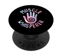Muscle Whisperer Healing Hands Massage Therapist Womens PopSockets Adhesive PopGrip