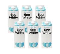 MuscleFood Liquid Egg Whites Bulk Pack (Pack of 6) | 6 x 1kg Bottles | High Protein & Low Fat | 100% Pure Ingredients |