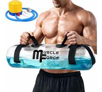 MuscleForge Aqua Bag 20kg - Adjustable Water Weights for Full Body Workout, Aqua Training Bag for Core Strength, Stability and Balance, Portable Water Filled Kettlebell Alternative for Home & Gym