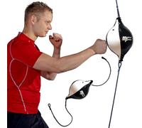 MuscleForge® Boxing Ball on String, Floor to Ceiling Punching Ball, Inflatable Double-Ended Hanging Boxing Ball for Speed Box Training