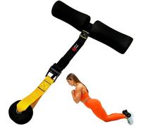 MuscleForge Nordic Curl Strap - Adjustable Hamstring Curl Strap for Nordic Hamstring Curl, Sit Ups & Spanish Squats - Door Attachment with Foam Padding - Heavy Duty Exercise Strap Supports 180kg