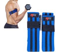 MuscleForge Occlusion Training Bands - Blood Flow Restriction Bands for Arms & Legs - Adjustable BFR Straps for Bodybuilding, Weightlifting & Rehab - Support Muscle Growth, Strength & Endurance