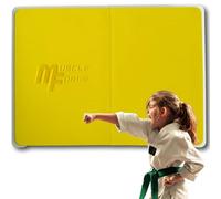 MuscleForge® PVC Taekwondo Training Board for Kicks and Punches, Reusable, Protective Foam Pad Lining, 6 mm