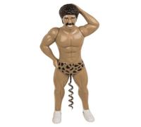 Muscleman Moustache Men's Corkscrew 20 cm Quirky and Original Design Aperitif Accessory