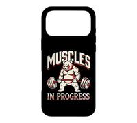 Muscles In Progress Funny Panda Weightlifting Gym Graphic Case for iPhone 17 Pro Max