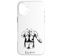 Muscles of the Back Anatomy Study Leonardo Da Vinci Art Case for iPhone 16 Plus