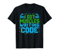 Muscles Writing Code Software Developer Programming T-Shirt
