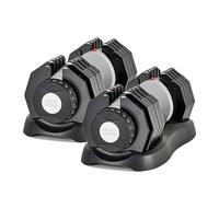 MuscleSquad 25kg Adjustable Dumbbell (PAIR)| 10-in-1 Dumbbell Set with Adjustable Weights (2.5kg to 25kg)