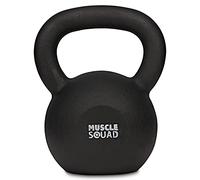 MuscleSquad Cast Iron Kettlebell 24kg - Kettlebell Weights Workout Equipment For Home Or Gym Use…
