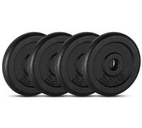 MuscleSquad Cast Iron Weight Plates 1.25kg, 2.5kg, 5kg,10kg (Choice of Sizes) for 1" Dumbbell Bar - 2.5kg x 4