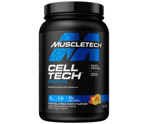 MuscleTech CellTech Creatine Monohydrate Powder, Post Workout Recovery Drink, Muscle Building & Recovery, Powdered Shake With 3g Creatine, 26 Servings, 1.13kg, Tropical Citrus