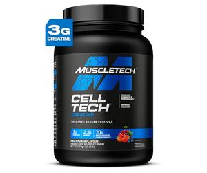 MuscleTech CellTech Creatine Monohydrate Powder, Post Workout Recovery Drink, Muscle Building & Recovery, Powdered Shake With 3g Creatine, 54 Servings, 2.27kg, Fruit Punch