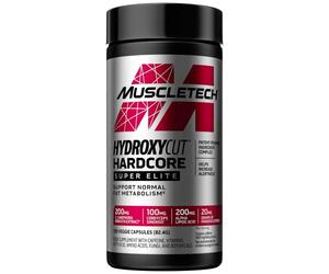 MuscleTech Hydroxycut Hardcore Super Elite, Weightloss, Slimming Pills, Immune System Vitamins - B12 & B6, Increase Alertness & Performance, Support Fat Metabolism, 100 Count