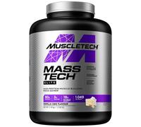 MuscleTech MassTech Elite Protein Powder, Weight & Muscle Mass Gainer, Whey Isolate Mass Protein Powder With 3g Creatine, 80g Protein, 18g BCAA, 14 Servings, 3.2kg, Vanilla Cake
