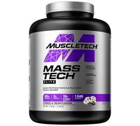 MuscleTech MassTech Elite Protein Powder, Weight & Muscle Mass Gainer, Whey Isolate Mass Protein Powder With 3g Creatine, 80g Protein, 18g BCAA, 14 Servings, 3.2kg, Cookies & Cream