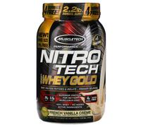 Muscletech, Nitro Tech, 100% Whey Gold, French Vanilla Creme, 2.20 lbs (999 g)