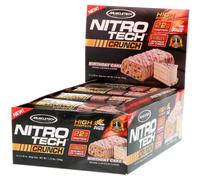 Muscletech Nitro Tech Crunch Bars Birthday Cake 12 Bars 2.29 oz (65 g) Each