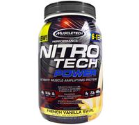 Muscletech, Nitro Tech Power, French Vanilla Swirl, 2 lbs (907 g)