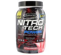 Muscletech, Nitro Tech Power, Ultimate Muscle Amplifying Protein, Strawberry, 2.00 lb (907 g)
